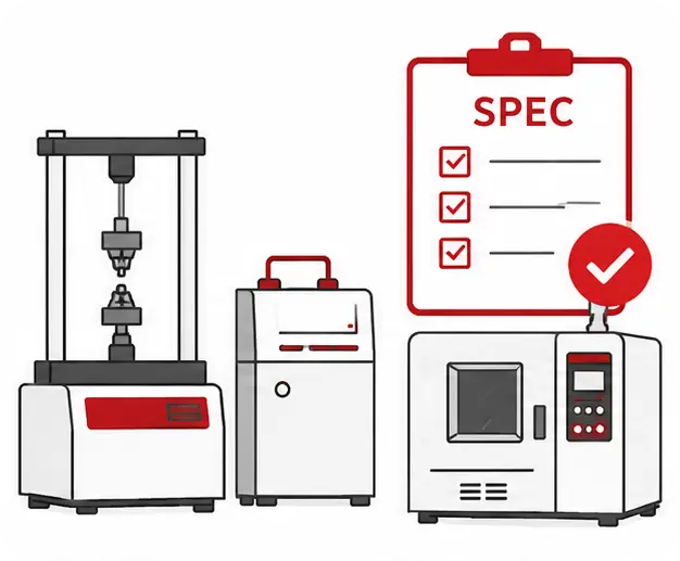 Test equipment and spec management